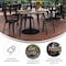 Flash Furniture 36 SQ Table Brown Umbrella Top/Black Steel Frame JJ-T14619-90-BRBK-GG - alternate 2
